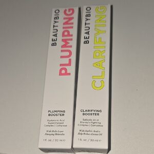 BeautyBio Plumping and Clarifying Booster Set Never Been Open, Seals On Box